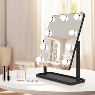 Détails du miroir de maquillage de stockage d'ampoule d'Hollywood Caractéristiques du produit
