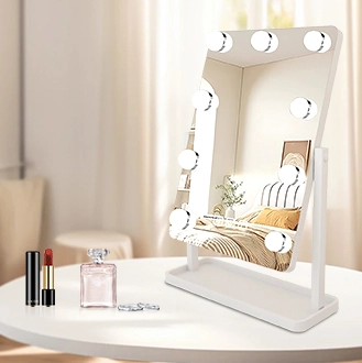 Détails du miroir de maquillage de stockage d'ampoule d'Hollywood Scène applicable